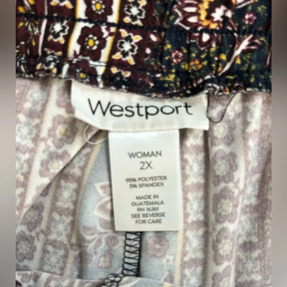 Westport Patterned Wide Leg Pants - Picture 7 of 7